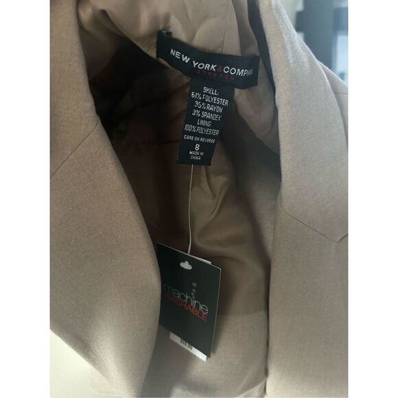 New work and company brown tan blazer new size 8 - Picture 4 of 5